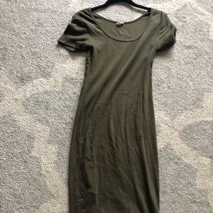 Pinkblush Green maternity ribbed dress size M